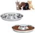 Stainless Steel Puppy Kitten Dish, Whelping Weaning Dishes Feeder, 11.8inch (2 Pack)