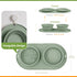 Puppy Dog Bowl, Collapsible Travel Bowls for Food and Water, No Spills, Suitable for Small and Medium Dogs (Green)