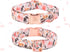 Elegant little tail Floral Girl Dog Collar, Adjustable Pet Collar with Flower Gift for X-Small Dogs and Cats