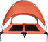 Midlee Salmon Dog Cot with Canopy, 30" x 36"