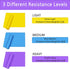 Resistance Bands Set, Long Exercise Bands for Arms, Shoulders, Legs, Butt, Workout Stretch Bands for Therapy