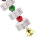 Oooct 2 Pack Chinchilla Large Chicken Chewing Toy, Chick Beak Grinding Calcium Stone with Bells, Cage Accessories