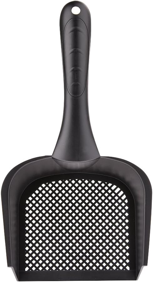 wonderfulwu Cat Litter Scoop with Handle, Small Hole Reptile Litter Cleaner