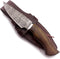 Handmade Damascus 10" Steel Bowie Knife for EDC, Hunting, Survival, Camping, Skinning, Bushcraft, Fishing.