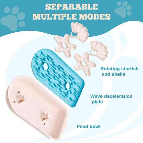 Pet Puzzle Dispensing Slow Feeder Cat Puzzle Toys for IQ Training & Mental Enrichment, Interactive Toys for Small