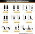 VEICK Resistance Bands, Workout Bands with Handles for Men and Women, Exercise Bands for Home Fitness