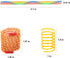 42 Pieces Cat Spring Toys Set, Colorful Interactive Cat Toy and Tube for Indoor Cats, Flexible Plastic Coil for Kittens
