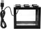 Zerodis Small Acrylic Mini Fish Tank, Desktop Aquarium Bowl for Goldfish with USB LED Light