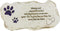 Shinning Pawprints Pet Memorial Stones for Dogs or Cats, Hand Painted Garden Stones, Sympathy Gifts