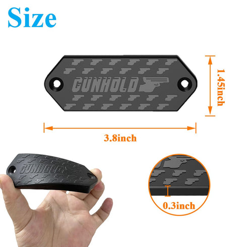 RugaijeffPooda 68lbs (2pack) Gun Magnet Rated Magnetic Gun Mount, Rubber Coated Firearm Holder for Rifle Pistol