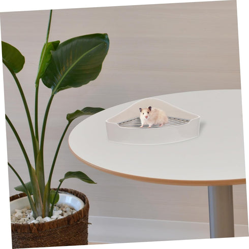 PERSELOSO Rabbit Training Potty Guinea Pig Cage Liner Corner Litter Box Portable Litter Pan for Hamsters
