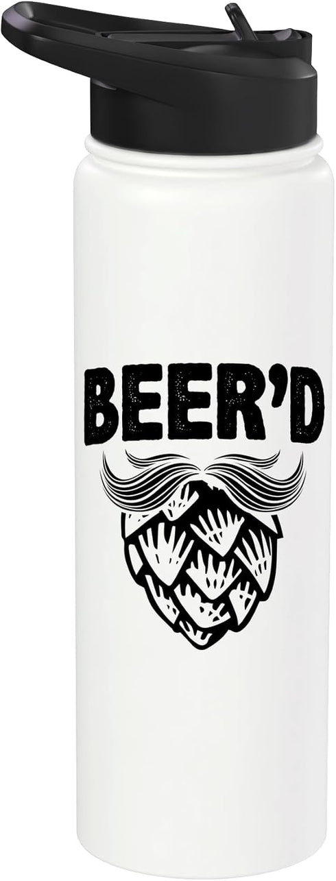 Beer Brewing Gift Idea Homebrewing Craftbeer Beer'd Graphic Homebrewing Winemaking Brewery Craftbeer Hop Stainless Steel Insulated Water Bottle