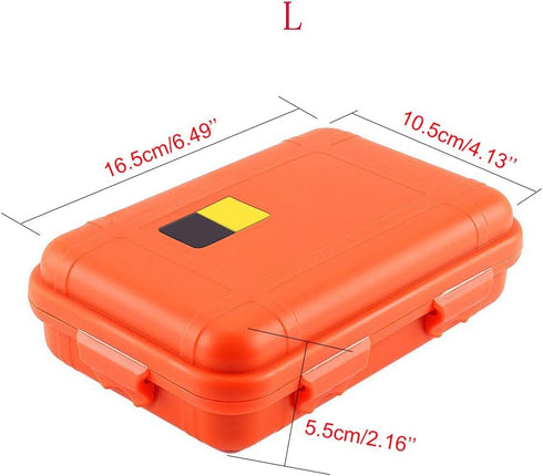 Yosoo Outdoor Waterproof Survival Storage Box Case for Fishing, Small Magnetic Waterproof Container