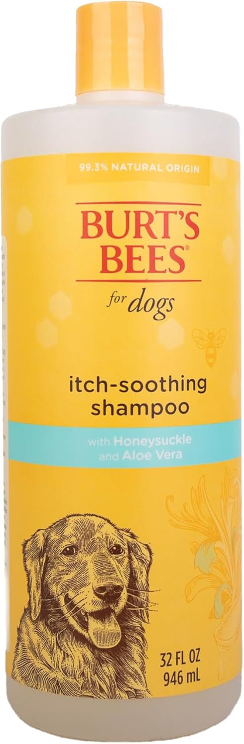 Burt's Bees for Pets Itch Soothing Shampoo with Honeysuckle, Anti-Itch Dog Shampoo for Sensitive Skin - 32 Oz