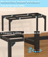 20 Gallon Black Fish Tank Stand, Upgraded Height Aquarium Table with 2 Tiers Storage Shelf, 510 LBS Capacity, 24" L x