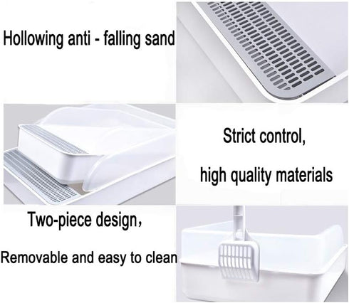 Tfwadmx Pet Small Rabbit Litter Box Toilet, Bunny Rectangle Potty Trainer, Corner Litter Box Pet Pan for Small