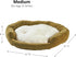 Happy Hounds Murphy Deluxe Donut Dog Bed, Medium (32"), Fern