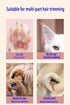 Cat Clippers for Matted Hair Local Hair Trimmer,2 Speed Low Noise Cat Hair Trimmer with White and Urple Lights Suitable for Pet Hair Trimming Such as Cats, Dogs and Rabbits (White)
