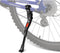 Flexzion Adjustable Aluminum Kickstand for Mountain Bike, Fits 22-26 Inch Tires, Black Rear Mount Side Stand
