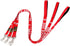 Plutus Pet Service Dog Leash with Soft Neoprene Padded Handle, Printed in Large Letters, 4ft Long, Red, 1" Wide for