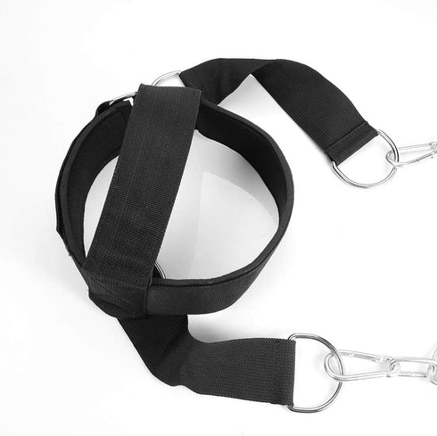 MOOCY Neck Harness for Weight Training - Adjustable Heavy Duty Head Harness for Neck Workout Equipment