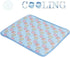 SEIS Dog Ice Pad - Ice Silk Cats Kennel Mat, Breathable Summer Cooling Pad (Blue, S)