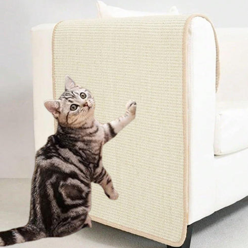 Natural Sisal Cat Scratching Pad, Couch Protector, Durable Scratch Mat, Anti Scratch Guard for Grinding Claws