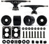 VJ Longboard Truck and Wheel, 70mm Wheels w 7inch 180mm Trucks, Longboard Bearings and Hardware