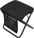 Menolana Folding Camping Stool Footstool with Side Pocket Multipurpose Small Foldable Chair for Park Traveling Fishing