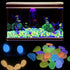 Oubest Glow in The Dark Pebbles/Glow Stones/Glowing Rocks Blue Decor for Garden/Fish Tank/Aquarium/Walkway/Driveway/Plant Pots/Bonsai (200, multi-colored)