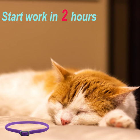 Calming Collar for Cats - Pheromone Calm Collars for Anxiety Relief, Adjustable Waterproof 2 Pack for Small Medium Large