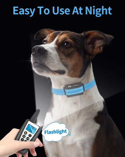 PaiPaitek Dog Bark Collar with Remote 3300ft Range - Automatic Shock Collar for Small Medium Large Dogs