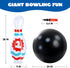 Set JOYIN Giant Inflatable Bowling for Kids and Adults, Christmas Birthday Party Games, Kids Education Motor Skills