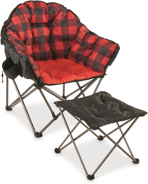 Guide Gear Portable Folding Camping Chair Foot Stool - Black