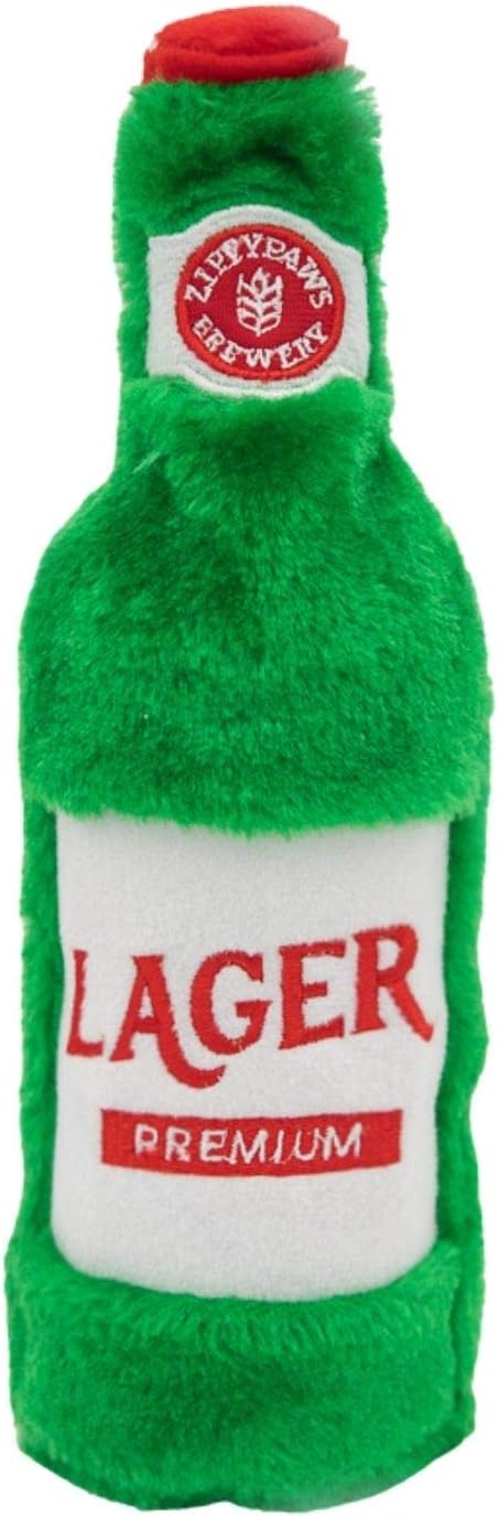 ZippyPaws Happy Hour Crusherz, Crinkle Dog Toy for Large and Small Dogs, Squeaky Toy Pack of 1