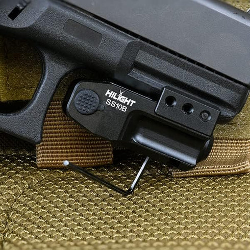 HiLight SS10B Blue Laser Sight for Pistols Handguns, Blue Beam, Military Grade Aluminum Body, Rechargeable Battery