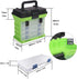 Fishing Tackle Box by KUKLIPJIM, 4 Layers Quick-Access Storage for Fishing Gear (Green)