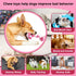 Dog Rope Toys - 3 Knots Chew Rope Toy for Medium and Small Dogs, Natural Cotton for Tug of War and Teeth Cleaning (Pink)