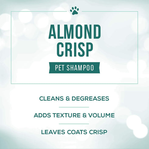 Nature's Specialties Almond Crisp Ultra Concentrated Dog Shampoo, 16 oz - Makes up to 4 Gallons, Texturizing