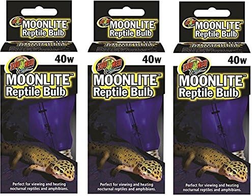 Zoo Med Moonlight 40 Watt Reptile Bulbs, 3 Pack