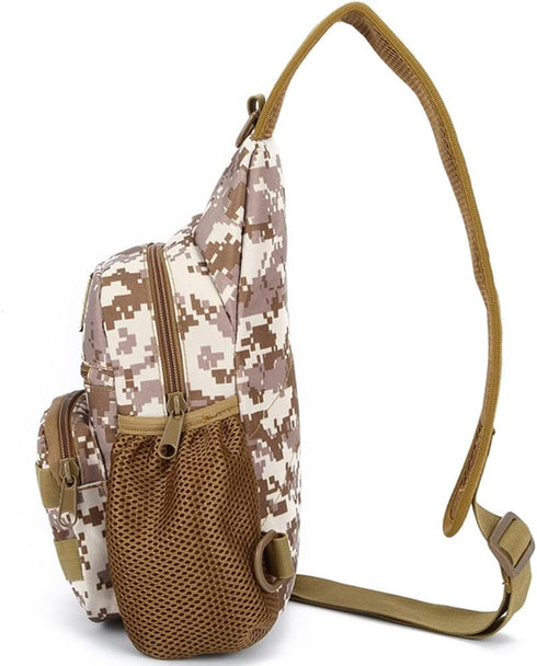 NuCamper Tactical Sling Bag Pack - Military Molle EDC Rover Shoulder Backpack for Men
