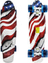 Skateboards Complete 22 Inch Mini Cruiser Retro Skateboard for Kids and Beginners