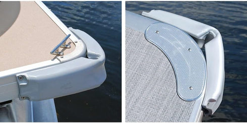 Taylor Made 31038 Pontoon Corner-Gard Boat Fender, 3" W x 12" L, PVC Construction, Includes Fasteners