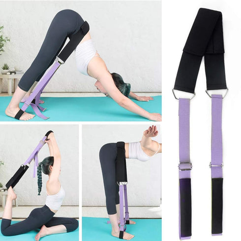 Yoga Stretching Strap, Improve Body Flexibility Stretch Strap Backbend Assist Trainer, Adjustable Leg Stretcher Home Gym Equipment for Pilates Splits Ballet Cheerleading Gymnastics Rehab by Xemz
