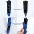 Dual-Sided De-Shedding Tool with Stainless Steel Blade for All Dog Coat Types - Soft Touch Grip (BLUE)