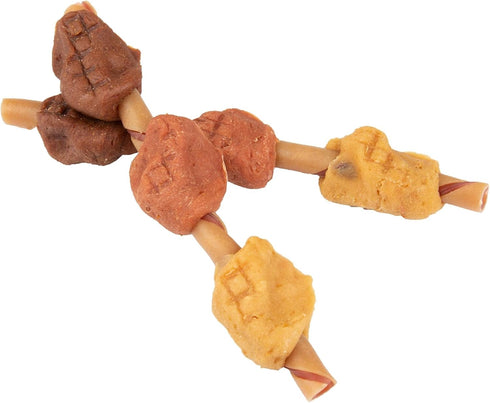 SmartBones Smart Kabobz, Rawhide-Free Chews for Dogs, 20 Count with Real Chicken, Pork, and Duck