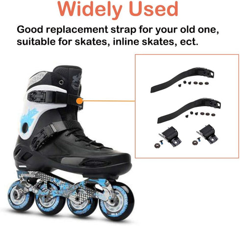 Roller Skate Strap - 2 Set Replacement Inline Roller Skate Shoes Energy Strap Buckles for Men, Women, Kids