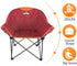 OUTDOOR LIVING SUNTIME Sofa Chair, Oversize Padded Moon Leisure Portable Stable Comfortable Folding Chair for Camping