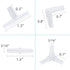 Pawfly 40-Piece Aquarium Airline Tubing Connectors Plastic Inline Valve