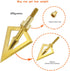 maifield Fixed Blade Broadheads, One-Piece 100/125 Grain, 1 inch Cut Hunting Crossbow Arrow Tip, 3 Pack